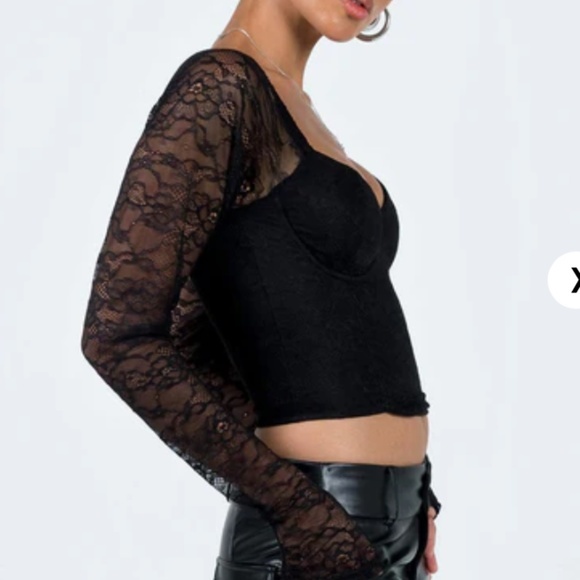 PRINCESS POLLY‎ Purnell  Lace Top Black - Size 4 - NEW With Tags - In Bags. - Picture 16 of 16